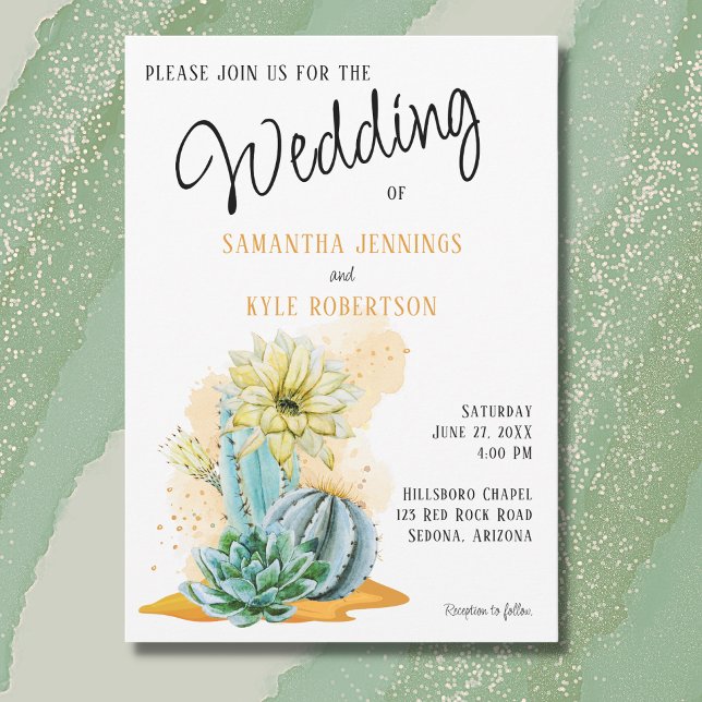 Faire-part de mariage Cactus (Créateur téléchargé)