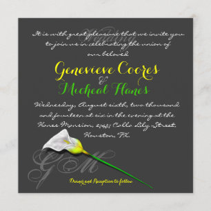 Faire-part de mariage Calla Lily (Vers.3)