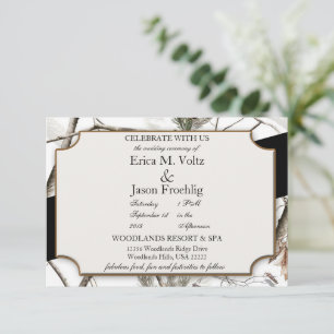 Faire-part de mariage Camouflage d'hiver