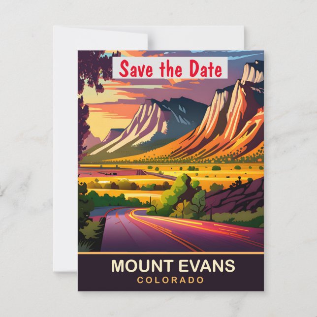 Faire-part de mariage Canyon du Colorado Mount Eva (Devant)