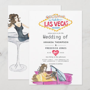 Faire-part de mariage capricieux à Las Vegas