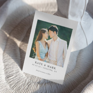 Faire-part de mariage carte à conserver I Mariage