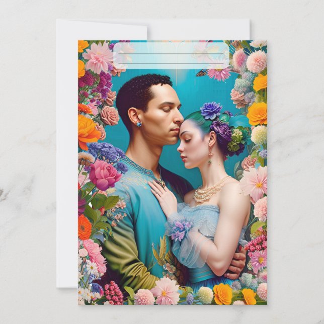 faire-part de mariage, carte d'invitation, fiançai (Devant)