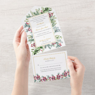 Faire-part de mariage catholique Ava Winter avec R