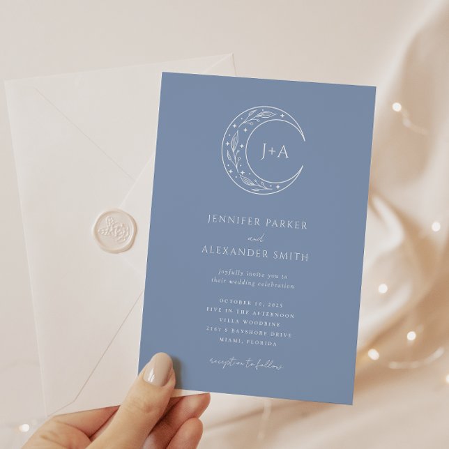 Faire-part de mariage céleste de Boho (Créateur téléchargé)