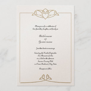 Faire-part de mariage celtique