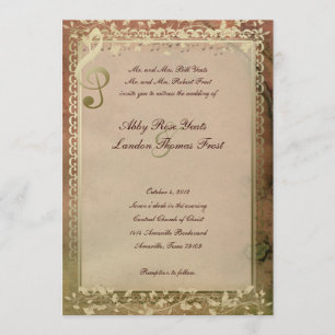 Faire-part de mariage chaud de mélomanes de