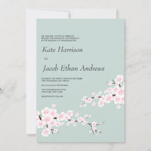 Faire-part de mariage Cherry Blossom
