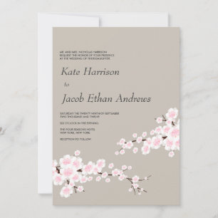 Faire-part de mariage Cherry Blossom