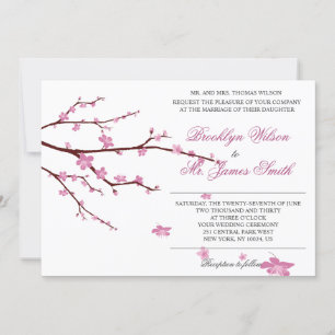 Faire-part de mariage Cherry Blossom