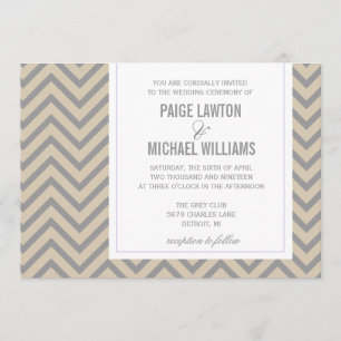 Faire-part de mariage Chevron