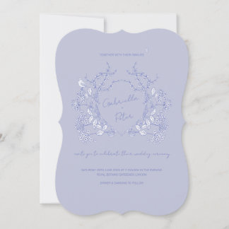 Faire-part de mariage Chinoiserie bleue