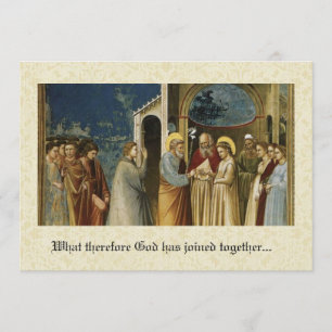 Faire-part de mariage chrétienne traditionnelle