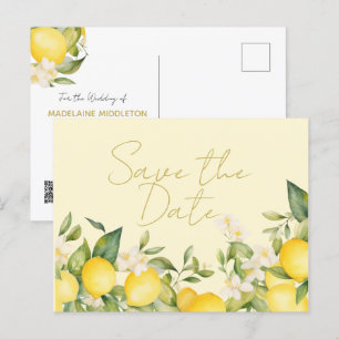 Faire-part de mariage citrons Save The Date