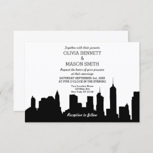 Faire-part de mariage Cityscape de New York