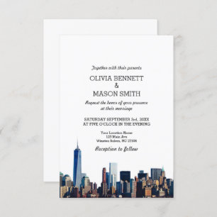 Faire-part de mariage Cityscape de New York