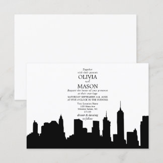 Faire-part de mariage Cityscape de New York