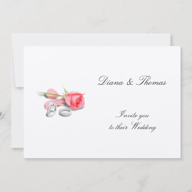 Faire-part de mariage classique (Devant)