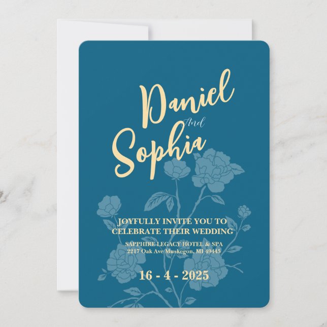 Faire-part de mariage classique (Devant)