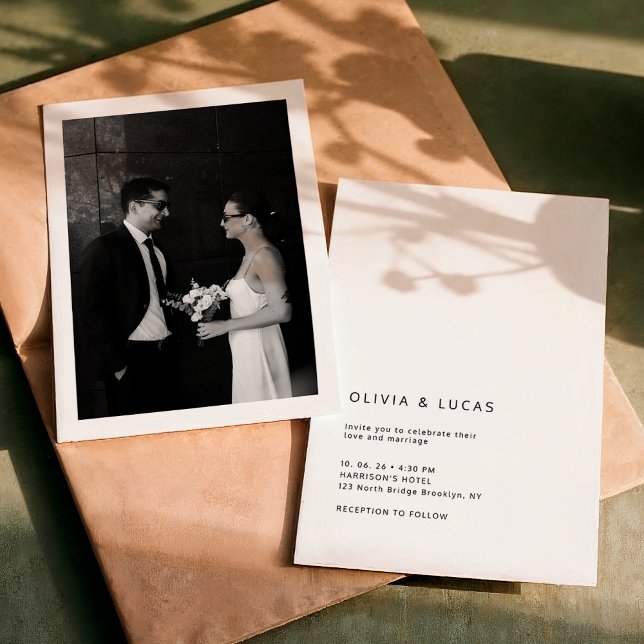 Faire-part de mariage classique moderne formel (Créateur téléchargé)