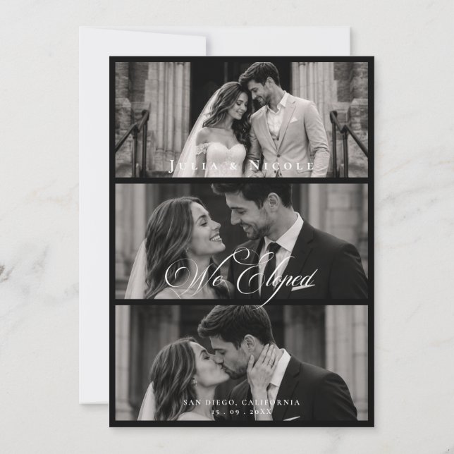 Faire-Part de Mariage Classique Nous nous sommes M (Dos)