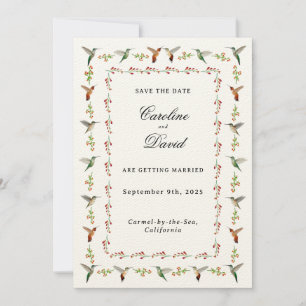 Faire-part de mariage Colibri
