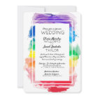 Faire-part de mariage Collection Aquarelles Arc-en