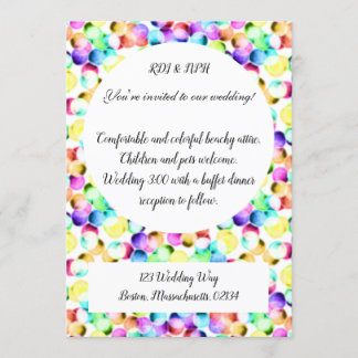 Faire-part de mariage colorée !