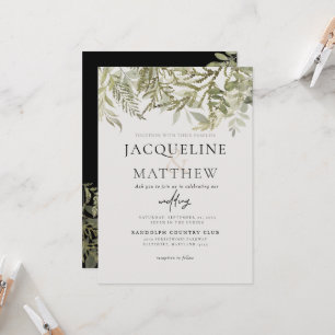 Faire-part de mariage Contemporain De Foliage Auto