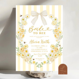 Faire-part de mariage Coquette avec nœud floral en