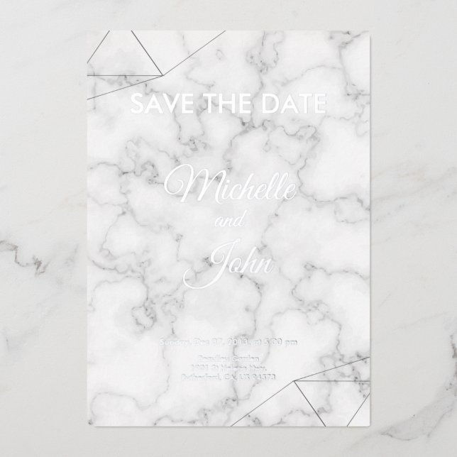 Faire-part de mariage couleur simple (Recto)