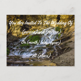Faire-part de mariage Country Green Forest Nature