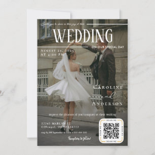 Faire-Part de Mariage Couverture de Magazine