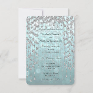 Faire-part de mariage   Crystal Palace Turquoise