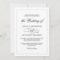Faire-part de mariage d'affaires tout simplement é