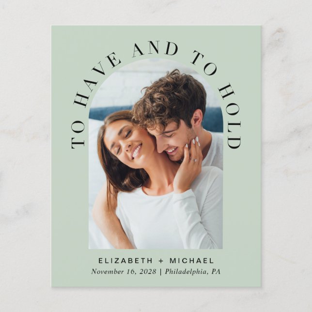 Faire-part de mariage d'affichage de code QR de l' (Devant)