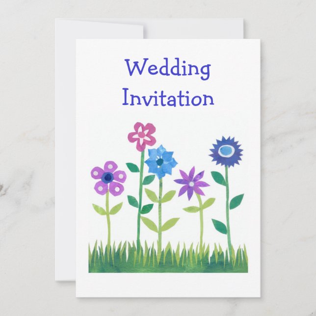 Faire-part de mariage d'alimentation Flower person (Devant)