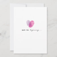 Faire-part de mariage d'amour marqué