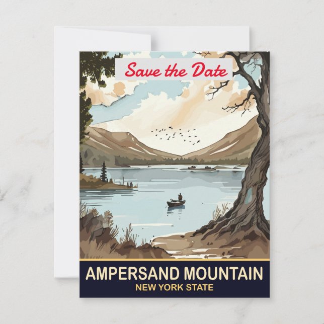 Faire-part de mariage d'Ampersand Mountain New Yor (Devant)