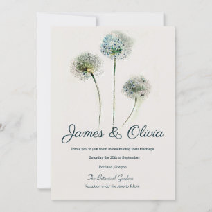 Faire-part de mariage Dandelions