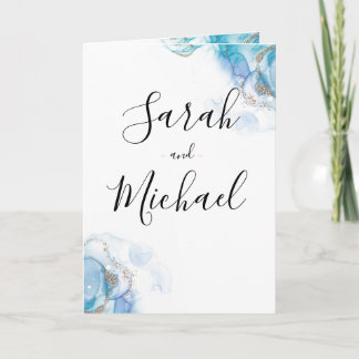 Faire-part de mariage d'aquarelle or Abstrait