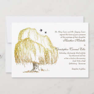 Faire-part de mariage d'arbre généalogique d'autom