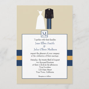 Faire-part de mariage d'armée