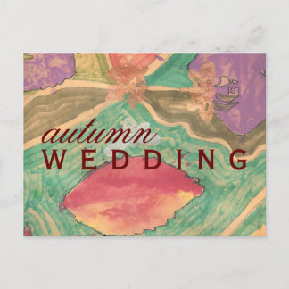 Faire-part de mariage d'automne