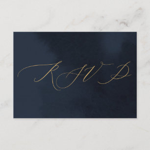 Faire-part de mariage de calligraphie bleue de min