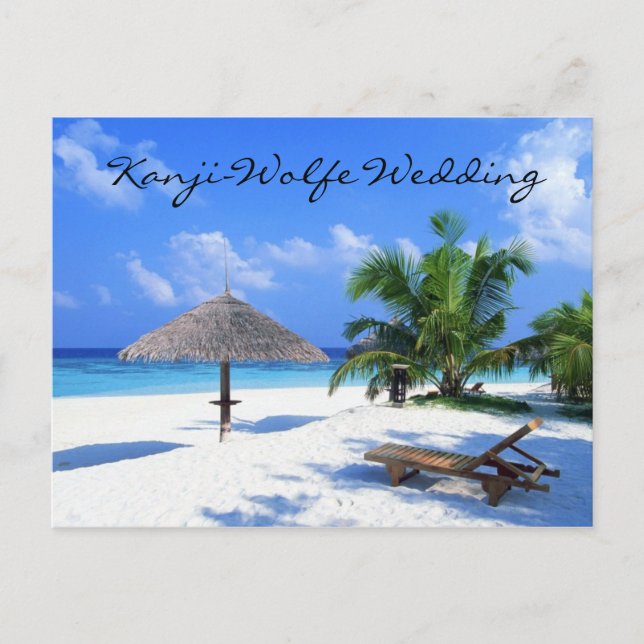 faire-part de mariage de carte postale (Devant)