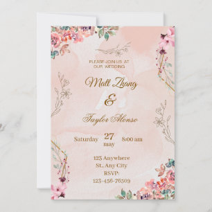 faire-part de mariage de charme rustique