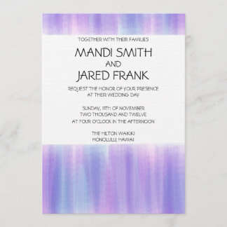 FAIRE-PART DE MARIAGE DE COULEUR D'EAU ROSE ET PUR