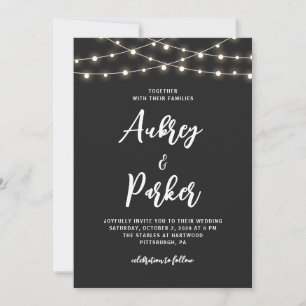 Faire-part de mariage DE COULEUR ÉDITABLE