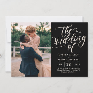 Faire-part de mariage de couleur modifiable Bliss 